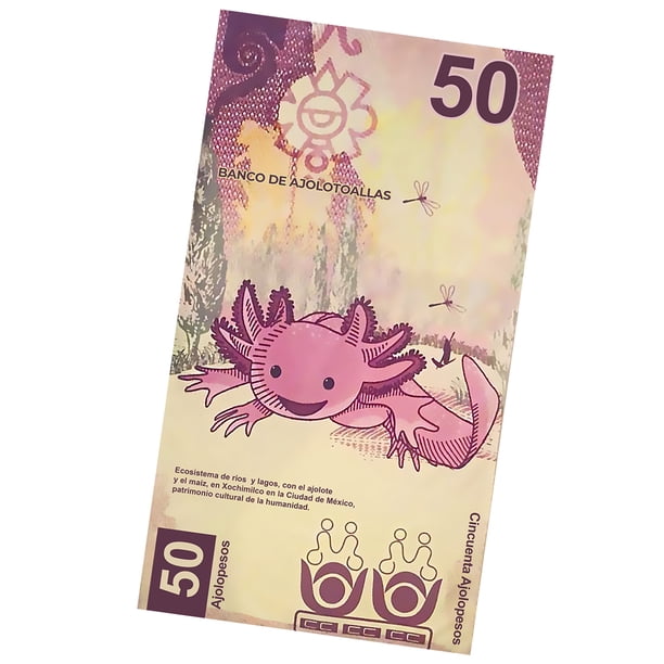 Toalla De Baño Diseño Billete 50 Pesos Ajolote Microfibra Nubisuave TBMP-AJ