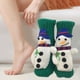 thumbnail image 5 of Calcetines de animales, regalos de año , antideslizantes, novedosos, calcetines gruesos de tubo medio para dormitorio Muñeco de nieve verde, 5 of 7