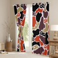 thumbnail image 3 of Castle Fairy Camo Camper Pattern Black Out Curtains for Teens, Camouflage Art Curtains Pack of 2 (42x63 Each) for Bedroom, Red Black, 3 of 6