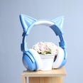 thumbnail image 1 of Auriculares Supraaurales 5.0 Plegables con Micrófono integrado azul CUTICAT, 1 of 8