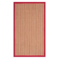 thumbnail image 2 of SAFAVIEH Natural Fiber Urban Striped Sisal Area Rug, Brown/Red, 6' x 9', 2 of 5