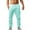 Mint Green, variant on Ediodpoh Men's Elastic Pants Solid Color Breathable Cotton Linen Loose Casual Pants Men’s Pants Green S