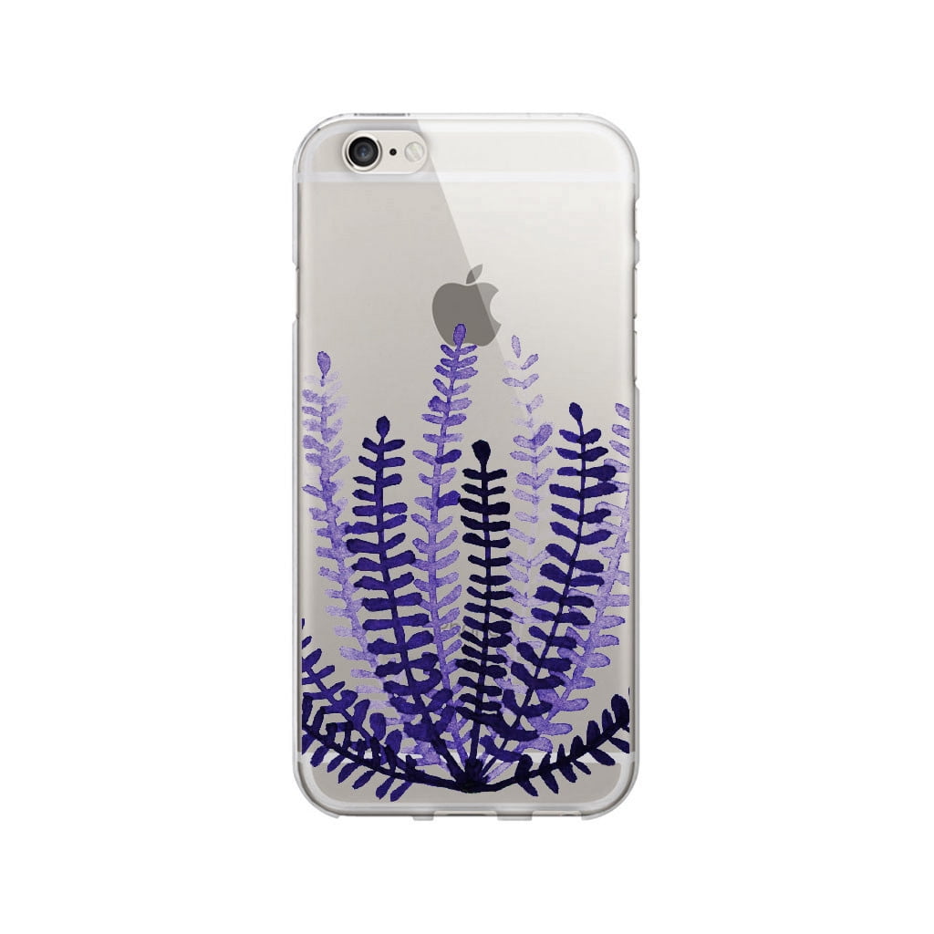 Artist Prints Clear Phone Case, Botany Purple