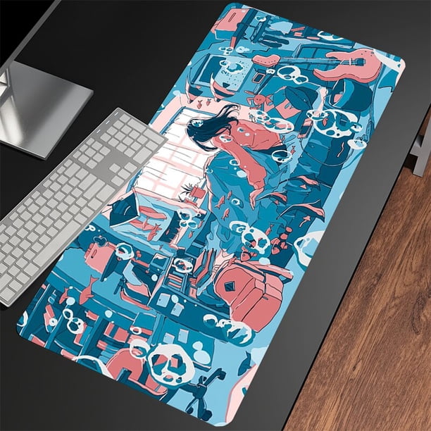 Alfombrillas de ratón para juegos, alfombrilla grande de goma antideslizante para teclado qiuyongming unisex