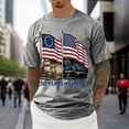 thumbnail image 4 of 250 Anniversary Usa Shirt Mens Shirts Short Sleeve Independence Day Freedom T-Shirt Breathable Fashion America Pullover Tee Tops, 4 of 6