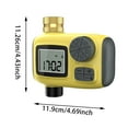 thumbnail image 3 of Hearth & Gear Sprinkler Timer Programmable Garden Hose Timer Water Saving Irrigation Controller For Yard Systems Male Hose 1/4 Outdoor Water Hose Handle of Hydro 3 Head Hose Nozzle Solid Brass Clean, 3 of 7