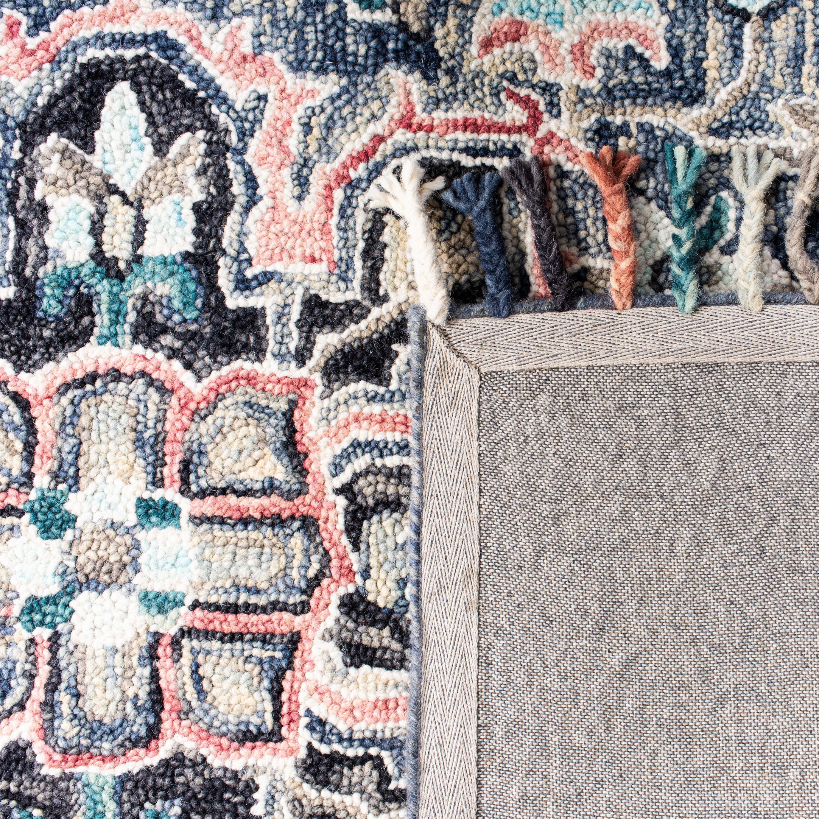 SAFAVIEH Aspen Rihanna Oriental Area Rug, Pink/Blue, 3' x 3' Square