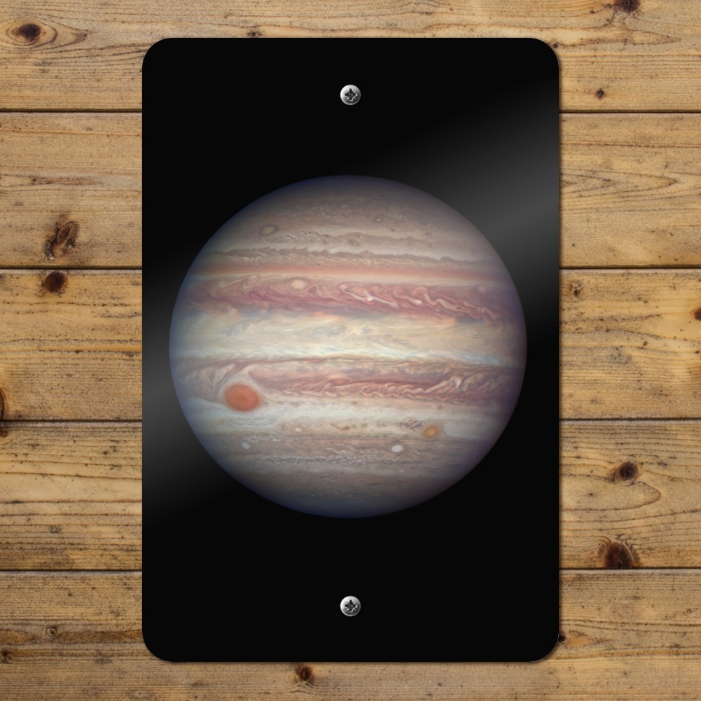 Planet Jupiter Solar System Home Business Office Sign - Metal - 18" x 12" (30.5cm x 45.7cm) - image 4 of 6