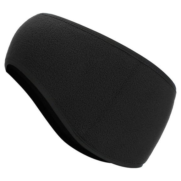 Uxcell Ear Warmer Headband, Winter Stretchy Running Sweatband for Jogging, Black