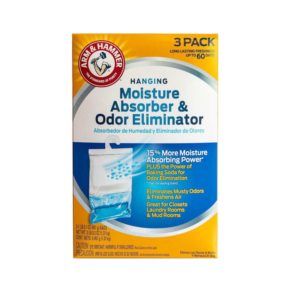 16 Oz. Moisture Absorber And Odor Eliminator Hanging Bag (3-Pack)