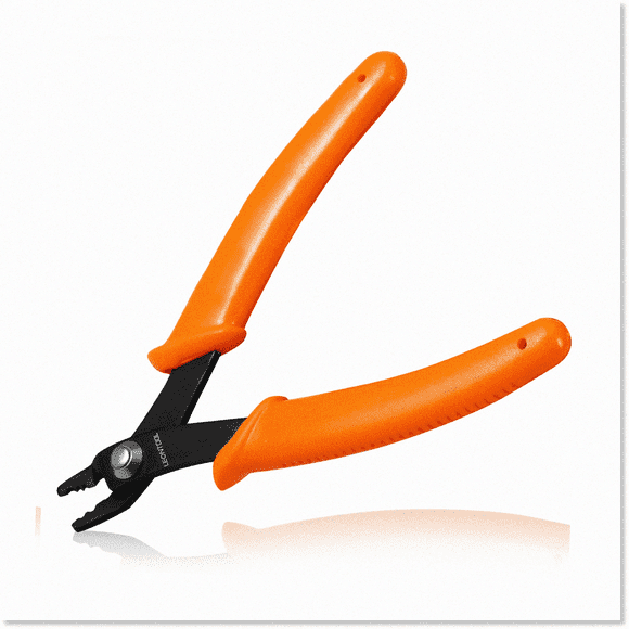 5" Mini Bead Crimping Pliers with Bent Jaw - Jewelry Making Tools for 2mm 3mm Beads and Micro Tubes Wire DIY - Crimper Tool