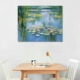 thumbnail image 2 of ONETECH  Water Lilies Floral Canvas Prints Wall Art Flowers Reproduction for Kitchen Bedroom Bathroom Home Decor Modern Classic Landscape Pictures Giclee Artwork, 2 of 4