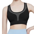 thumbnail image 3 of T Shirt Bra Women Pullover Bra Feature V-Neck Push-up Bra Style W-308 Black S, 3 of 5