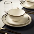 thumbnail image 4 of Thyme & Table Stoneware Bowl, Everest Collection, White, 4 of 4