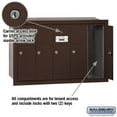 thumbnail image 2 of Salsbury Industries 3505ZRU Vertical Mailbox - 5 Doors - Bronze - Recessed Mounted - USPS Access, 2 of 3
