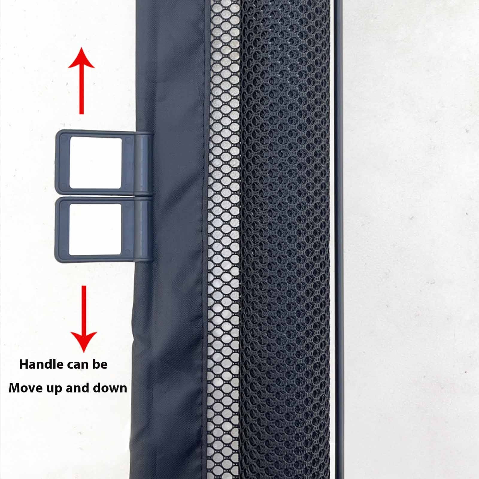 Retractable Baby Gates for Doorways, Mesh Dog Gate for Stairs, Pet Gate Indoor, Extends to 51.18" Wide 30.7" Tall, Safety Toddlers Gates for Hallways, Indoor & Outdoor Use, Black