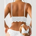 thumbnail image 6 of Women's Lace Bralette with Double Strap and Hollow Out Design for Everyday Wear, 6 of 7