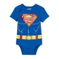 thumbnail image 6 of Justice League Baby Boy Short Sleeve Bodysuits, 3-Pack, 6 of 7