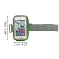 thumbnail image 2 of Unique Bargains 1 Pc Classic Arm Phone Holder with Zipper for Hiking Gym Neoprene Green, 2 of 3