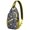 Unicorn Rainbo, variant on Cute Watercolor Dino Sling Backpack for Women, Dinosaur Pattern Lightweight Crossbody Bag for Travel Hiking Daily Commute Use