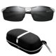 thumbnail image 1 of Gafas de ciclismo para hombre Gafas de terre polarizadas Hombre conduciendo golf Gafas UV 400 - Negro + plata Negro + plata Magideal Gafas de ciclismo para hombre, 1 of 7