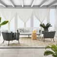 thumbnail image 2 of Stance 3 Piece Outdoor Patio Aluminum Sectional Sofa Set, 2 of 10
