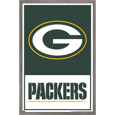 NFL Green Bay Packers – Logo 21 Wall Poster 14.725 x 22.375 Framed