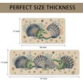 thumbnail image 3 of Shells Coral Whelks Starfish Kitchen Rugs Set of 2,Ocean Theme Kitchen Mats for Floor,Summer Beach Sink Mats Home Decor Doormat+Runner Rug, 3 of 6