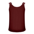 thumbnail image 5 of SwiftWear Womens Flowy Tank Tops Floral Lace Strap Camisole Sleeveless Summer Boho Chiffon Cami for Beach Casual Vacation, 5 of 8
