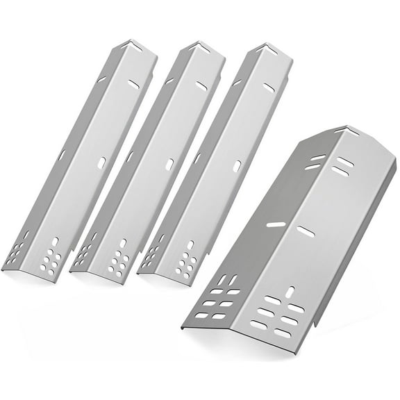 70-02-411, 70-02-412 Replacement Heat Plates for Dyna Glo DGH450CRP, DGH450CRP-D, DGH451CRP, DGH451CRP-D 4 Burner Grill, Dyna Glo Grill Heat Shields, 15.25 inch Heat Tents, Stainless Steel, 4 Pack