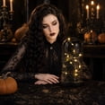 thumbnail image 5 of Gothic Halloween Decor Light Up Halloween Decorations 8 Inch Glass Cloche with Base Halloween Led Lights for Indoor Home Party Table Display, 1 Pack, 5 of 6