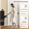 thumbnail image 4 of HOMCOM Armoire à Chaussures avec 2 Tiroirs Basculants, Armoire de Rangement à Chaussures Mince, Noir, 4 of 10