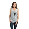 thumbnail image 2 of Thread Tank Home Roots State Rhode Island RI Women's Sleeveless Muscle Tank Top Sport Grey Large, 2 of 4