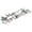 7.49 In Silver, variant on Gold Shiny Christmas Door Sign - 11.82 In ""Merry Christmas"" Letter Door Sign Hanging Decoration, for Home Christmas party Front Door Decor