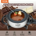 thumbnail image 2 of VEVOR Electric Fondue Pot Set for Cheese & Chocolate, 3 Quart Chocolate Melting Warmer, Stainless Steel Fondue Maker with Temperature Control and 8 Forks, 2 of 9