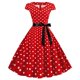 thumbnail image 1 of WILLBEST Vestidos Casuales para Mujer Verano Vestido de Fiesta Informal con Estampado de Lunares de Manga Corta para Mujer, Vestido de Fiesta de Noche de Los Años 50, Vestidos de Mujer Mediana​​, 1 of 3