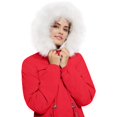 thumbnail image 2 of Winter Coats for Women Warm Fleece Long Back Jacket Thicken Parka with Hood M, 2 of 7