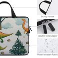 thumbnail image 3 of Werpe Dinosaur Tree Sky Neoprene Laptop Handle Bag Protective Case Waterproof Anti-static Ergonomic Design Lightweight 12inch, 3 of 5