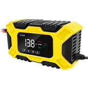 E-FAST Car Battery Chargers /6A Full Automatic Battery Chargers Maintainer 3-Stage Portable Trickle Chargers Battery Desulfat