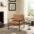 thumbnail image 6 of Art Leon Mid Century Accent Chairs Leather Metal Lounge Chair for Living Room,Khaki, 6 of 6