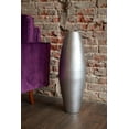 thumbnail image 4 of Green Floral Crafts 27-inch Natural Bamboo Cylinder Floor Vase Wooden for Dried Flowers Branches Perfect Spa Office Dining Living Room Entry Way Home Decoration, Lacquer Silver Tone, 4 of 7