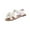 White, variant on ShiShine Women's Ankle Strap Bow Sandals Criss Cross Open Toe Bowknot Dressy Beach Flat Sandals