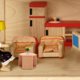 thumbnail image 5 of Muebles de casa de muñecas, mesa de té de madera, modelo en miniatura, mesa de café de madera, decoración, accesorio para fotos, 5 of 8