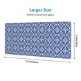 thumbnail image 4 of Disketp Gaming Mouse Pad Stylized Flowers Vintage Boho Pattern Large Mouse Mat Long Extended Desk Pad Non-Slip Rubber Mice Pads Stitched Edges Thin Pad (11.8x31.5 Inch), 4 of 9