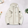 thumbnail image 2 of Jackets for Men Hooded Long Sleeve Zipper Pocket Solid Stormtrooper Coat, 2 of 9