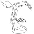 thumbnail image 2 of VR Headset Display Station Showcase Storage Mount Holder Cable Organizer For SONY PlayStation PS4 VR Oculus Rift,HTC VIVE Stand, For SONY PlayStation PS4 VR Oculus Rift,HTC VIVE, 2 of 6