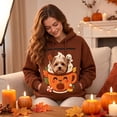 thumbnail image 4 of Pet Pouch Hoodie for Women with Large Pockets Oversized Comfy Hoodie Sweatshirt Long Sleeve Pullover for Dogs & Snack Hoodies, 4 of 4