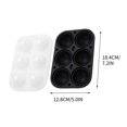 thumbnail image 3 of 6-Cavity Round Ice Ball Mold - BPA-Free Food Grade Silicone, Easy Release & Compact Design for Cocktails, Whiskey & Home Use, Dishwasher Safe & Multi-Purpose (Fits Mini Fridges) Black, 3 of 3