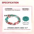 thumbnail image 2 of Uxcell Polymer Clay Beads Spacers, Round Flat Handmade Bead Spacer for Craft Home Decor Chain Bracelets Jewelry Making Red/Green/White, 2 of 6