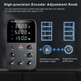 thumbnail image 3 of Fuente de alimentación DC NANKADF variable 30 V 5 A con USB negra, 3 of 9